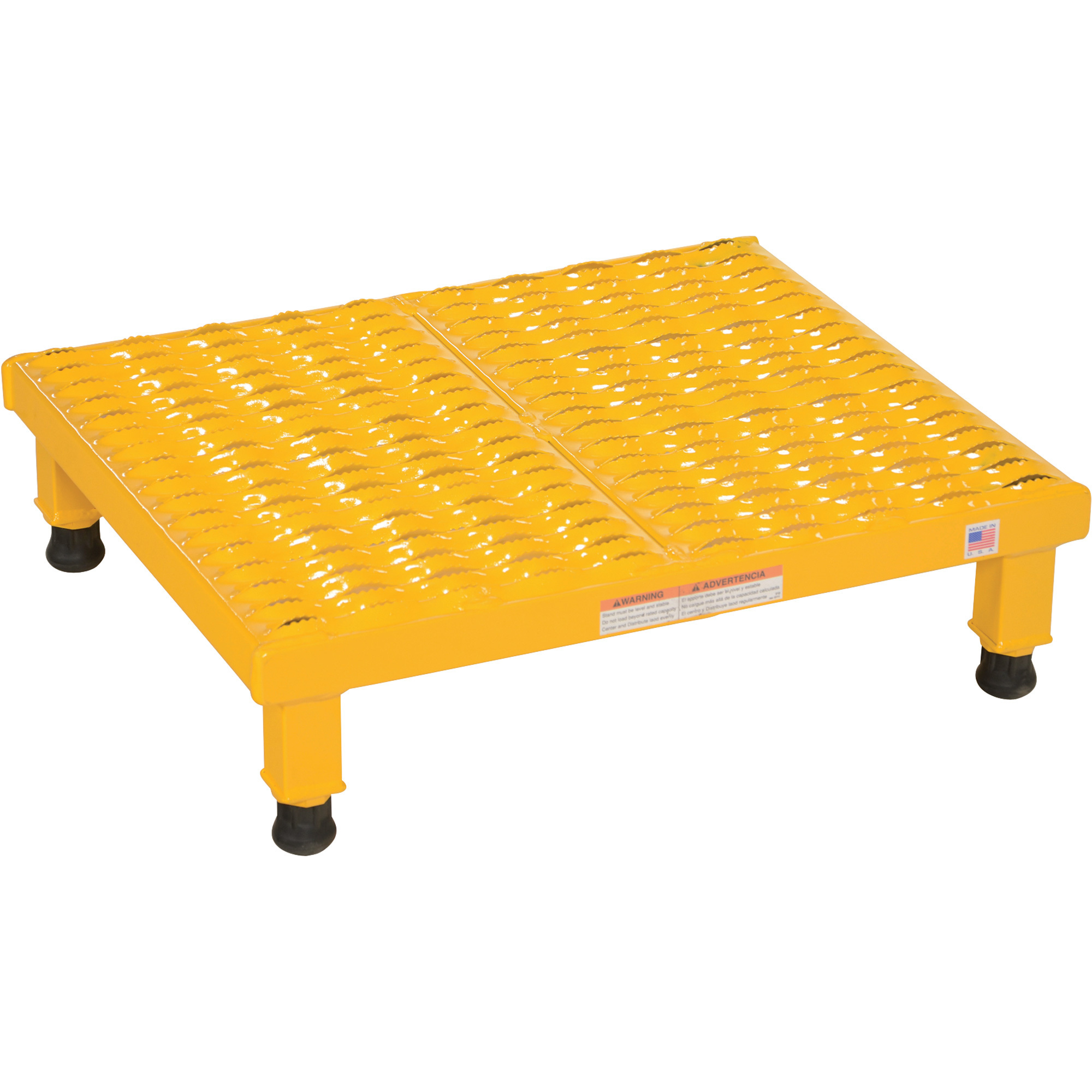 Vestil, Steel Adjustable Work-Mate Stand 23-1/2 In. x 19-9/16 In. x 6-3/4 In. 500 Lb. Capacity Yellow, Model# AHW-L-1924